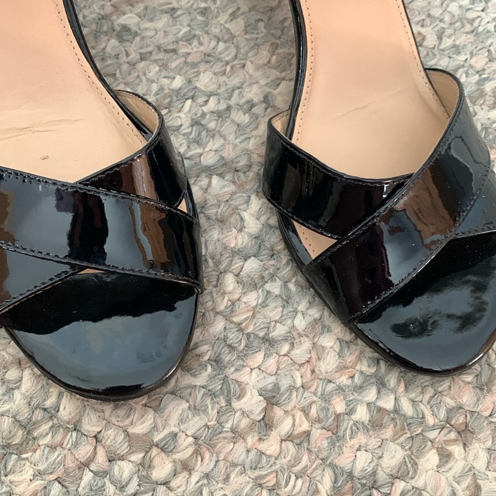 ANTONIO MELANI Black Strappy Heels with Chunky Heel - Picture 10 of 14